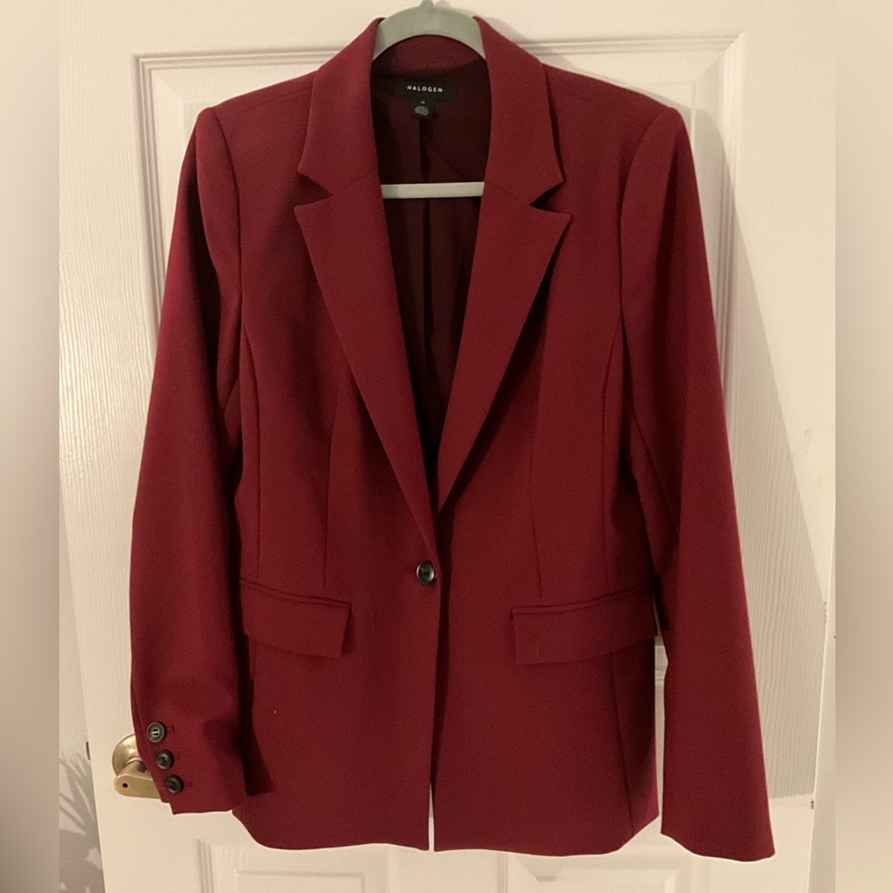 Halogen Maroon Blazer